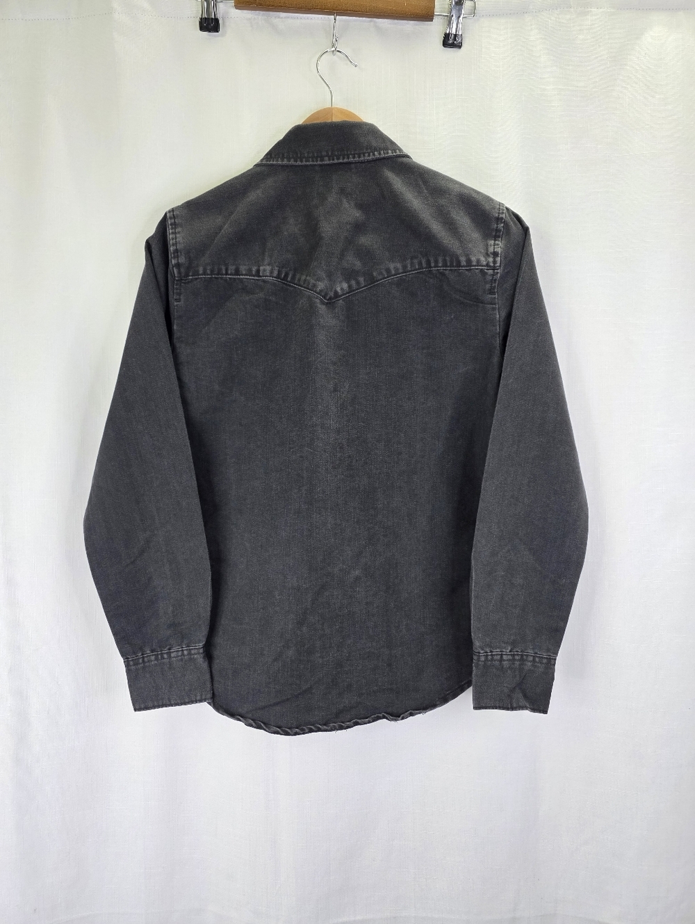 Levi’s Womens Pearl Snap Denim Western Shirt Long Sleeve Standard Fit Size Small - Picture 9 of 12